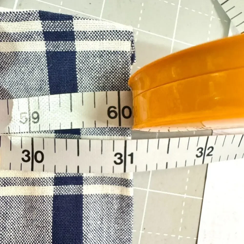 Yves Delorme King Duvet Cover Blue White Plaid 100% Cotton Luxury Made in France
